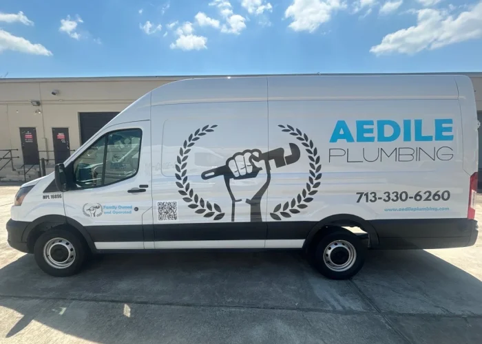 Aedile plumbing van
